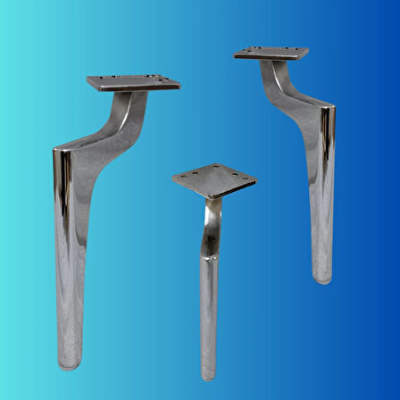20 CM METAL ZİRVE AYAK KOLTUK AYAĞI MOBİLYA AYAĞI ÜNİTE AYAĞI KONSOL AYAĞI PUF BERJER AYAĞI