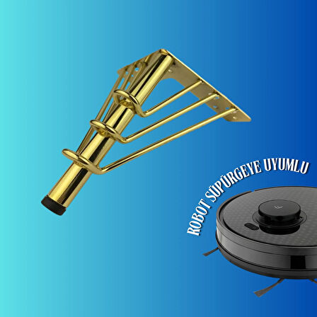 15 CM METAL 3 TELLİ KOLTUK AYAĞI MOBİLYA AYAĞI ÜNİTE AYAĞI KONSOL AYAĞI PUF BERJER AYAĞI (4 ADET)