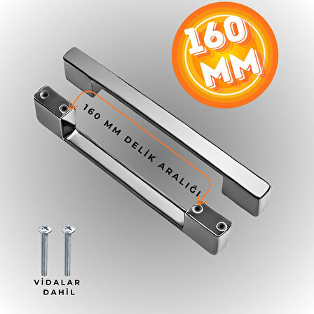 Köprü Kulp Dolap Çekmece Kulbu Metal Kulp 160 MM