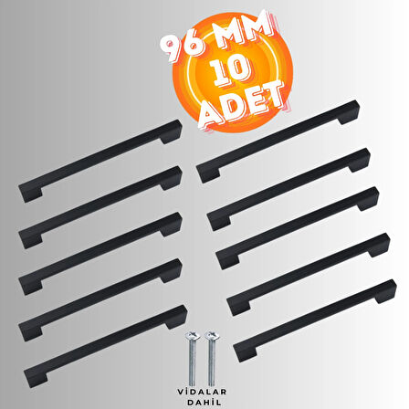 Köprü Kulp Dolap Çekmece Kulbu Metal Kulp 96 MM ( 10 ADET )