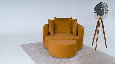 AY DİNLENME KOLTUK ( BERJER & HAREKETLİ PUF DAHİL ) DİNLENME BERJER SETİ