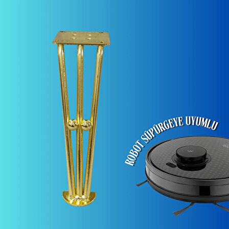 20 CM METAL BONCUKLU KOLTUK AYAĞI MOBİLYA AYAĞI ÜNİTE AYAĞI KONSOL AYAĞI PUF BERJER AYAĞI (4ADET)