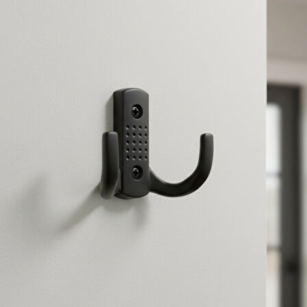 Noktalı Metal Askı Şık Portmanto Askılık Dolap Mobilya Askısı (vidalar Dahil)(10 ADET )