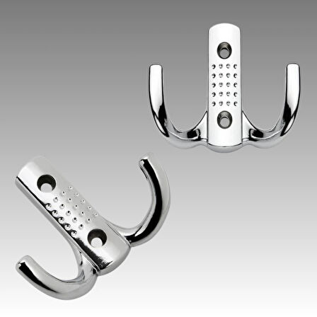 Noktalı Metal Askı Şık Portmanto Askılık Dolap Mobilya Askısı (vidalar Dahil)(10 ADET )