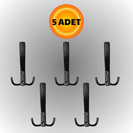 Uzun Noktalı Metal Askı Şık Portmanto Askılık Dolap Mobilya Askısı (vidalar Dahil)(5 ADET)