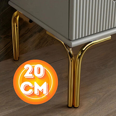 20 CM METAL MAGNOLİA KOLTUK AYAĞI MOBİLYA AYAĞI ÜNİTE AYAĞI KONSOL AYAĞI PUF BERJER AYAĞI (4 ADET)