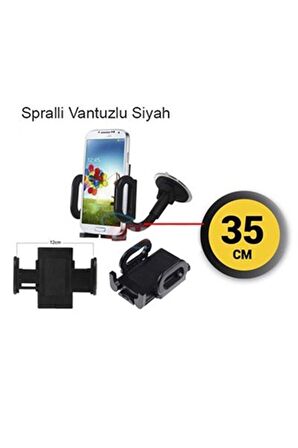 Telefon Tutucu 35cm Uzun Spral Vantuzlu