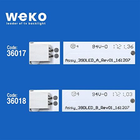 WKSET-6195 36017X2 36018X1 ASSY_39DLED_A/B_REV01_161207 3 ADET LED BAR