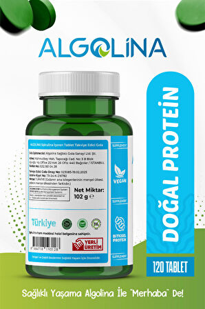 Spirulina 120 Tablet 600 Mg Protein Kaynağı - Takviye Edici Gıda