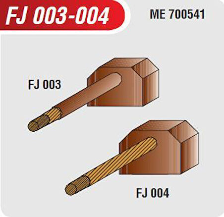 FJ 003-004 12V MARŞ KÖMÜRÜ KIA BESTE CERES MAZDA E2200 MITSUBISHI 8×24X20 MITSUBISHI TİPİ