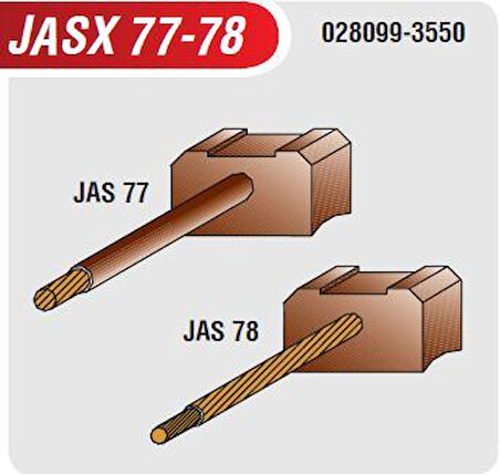 JASX77-78 12V MARŞ KÖMÜRÜ TOYOTA ISUZU MAZDA KOMATSU DAIHATSU 8×25X15 NIPPON DENSO TİPİ