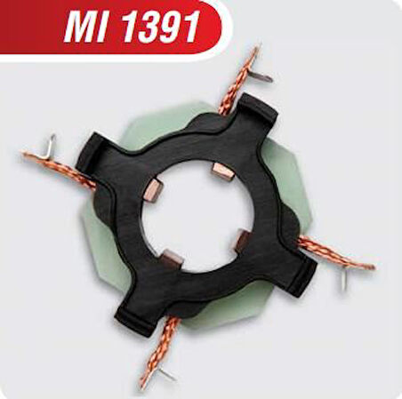MI1391 12V KÖMÜR YUVASI  FORD MAZDA TOYOTA SUZUKI 6,5X8X10 MITSUBISHI TİPİ