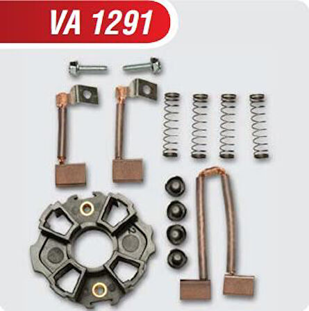 VA1291 12V KÖMÜR YUVASI VALEO 098028 RENAULT R9-19-R11-21  10,6X6,1X10,3X15 VALEO TİP CONCORDE-FLASH 4 KÖMÜR+YAYLI