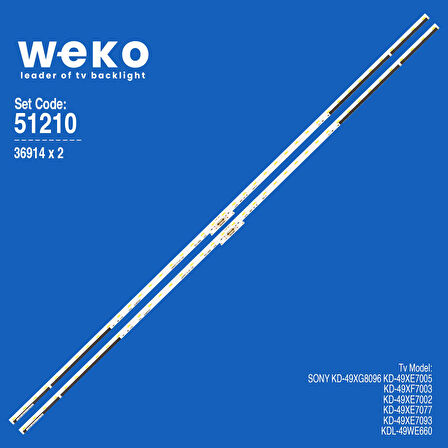 WKSET-6210 36914X2 LB49028 V0_02 LB49029 V0_01 77900 DFD-8  2 ADET LED BAR (40LED)