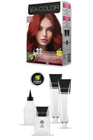 Sea Color 55/46 Saç Boyası Amazon Kızılı 100 ml x 2 Kutu