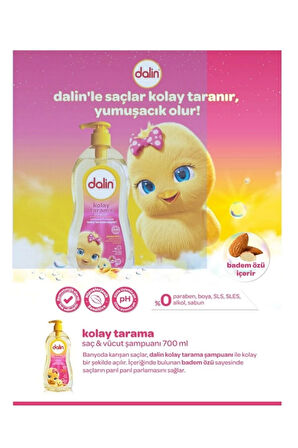 Dalin Badem Yağlı Kolay Tarama Şampuanı 700 Ml