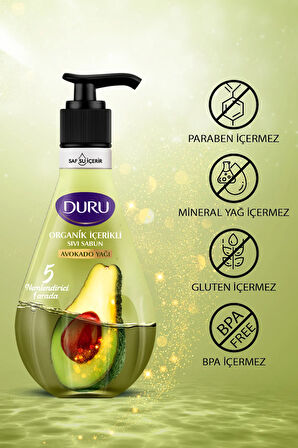 Organik Içerikli Avokado Sıvı Sabun 3x500ml