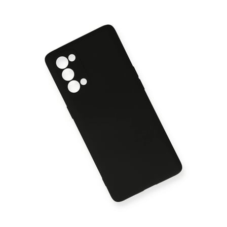 Oppo Reno 5 Pro Kılıf Nano içi Kadife Silikon - Siyah
