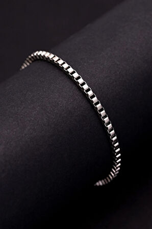 Erkek Çelik Bileklik - Küp Model Çelik Bileklik