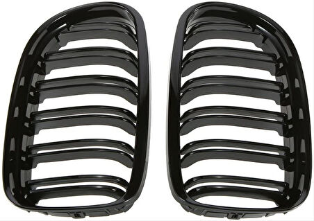 Bmw E90 2005-2007 M3 Çift Çizgi Böbrek - Piano Siyah
