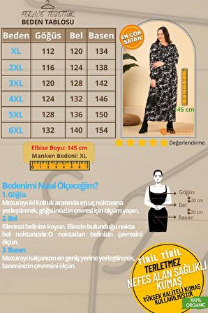 Kadın Uzun Buyuk Beden Anne Elbise Yazlik Tesettur Giyim