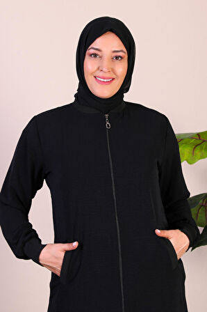 Kadin Buyuk Beden Tesettur Mevsimlik Giy Çık Kap