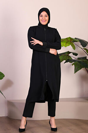 Kadin Buyuk Beden Tesettur Mevsimlik Giy Çık Kap