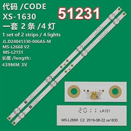 WKSET-6231 36935X2 MS-L2151 / MS-L2668 V2 / JL.D24041330-0 06AS-M  2 ADET LED BAR