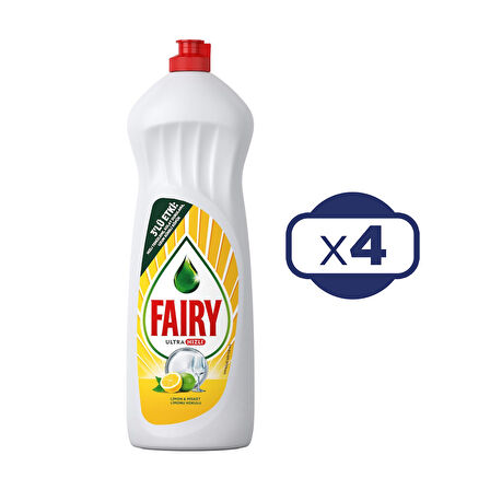 Fairy Bulaşık Deterjanı 1000 ml Limon x 4 Adet