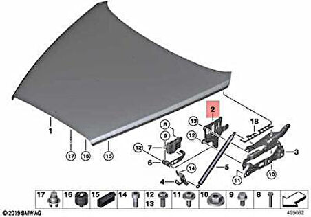 KAPUT MANDALI F10/F10LCI/F01/02/LCI 51237184435