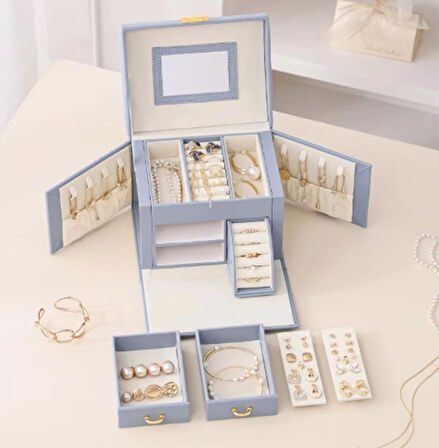 Premium Seri Mücevher Takı kutusu - Bilezik Yüzük Takı Altın Kutusu - Mücevher Saklama Kutusu