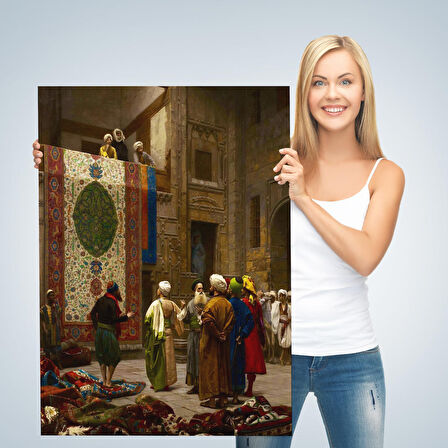 Osman Hamdi Bey'in Halı Tüccarı İsimli Eseri Kanvas Tablo-5123