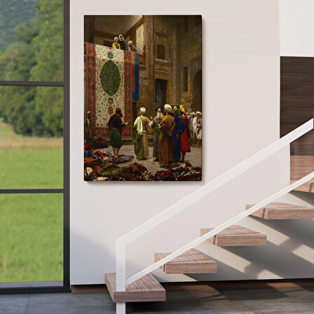 Osman Hamdi Bey'in Halı Tüccarı İsimli Eseri Kanvas Tablo-5123