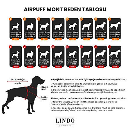 Lindo Dogs Air Puff Powder Köpek Montu Gül Beden 3