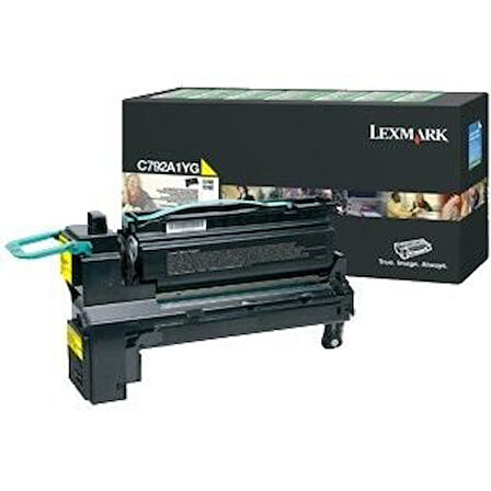 Lexmark C792A1YG Sarı Yellow Orjinal Toner C792 / X792 KUTUSUZ