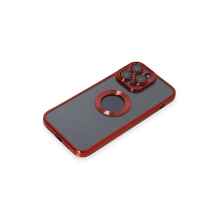 Apple iPhone 14 Pro Max Kılıf Slot Silikon - Kırmızı