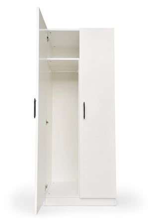 2 Kapılı Gardırop, Elbise Dolabı, Askılı ve Raflı