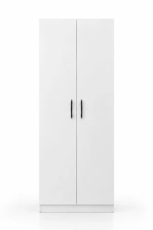 2 Kapılı Gardırop, Elbise Dolabı, Askılı ve Raflı