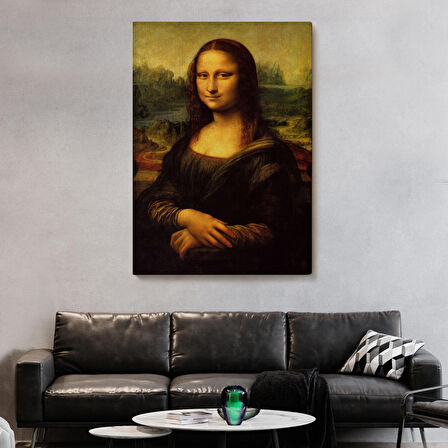Leonardo da Vinci'nin Ünlü Eseri Mona Lisa Kanvas Tablosu-5126
