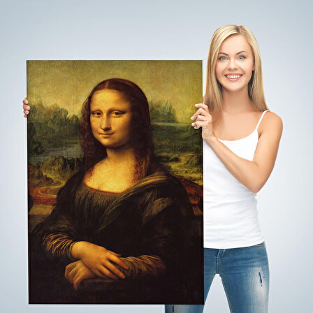 Leonardo da Vinci'nin Ünlü Eseri Mona Lisa Kanvas Tablosu-5126