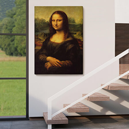Leonardo da Vinci'nin Ünlü Eseri Mona Lisa Kanvas Tablosu-5126