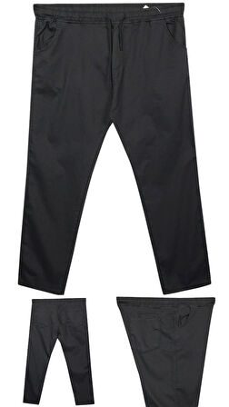 Erkek Büyük Beden 100 Kilo-180 Kilo Arası İçin Uygun Bağcıklı Likralı Boru Paça Kot Pantolon