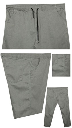 Erkek Büyük Beden 100 Kilo-180 Kilo Arası İçin Uygun Bağcıklı Likralı Boru Paça Kot Pantolon