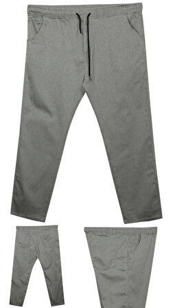 Erkek Büyük Beden 100 Kilo-180 Kilo Arası İçin Uygun Bağcıklı Likralı Boru Paça Kot Pantolon