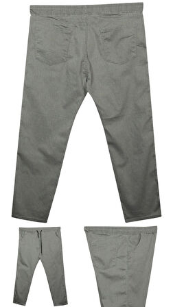 Erkek Büyük Beden 100 Kilo-180 Kilo Arası İçin Uygun Bağcıklı Likralı Boru Paça Kot Pantolon