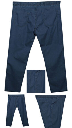 Erkek Büyük Beden 100 Kilo-180 Kilo Arası İçin Uygun Bağcıklı Likralı Boru Paça Kot Pantolon