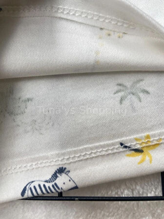 %100 Pamuk Penye Kumaş Bebek Çocuk Pijama Takım - pijama takımı RENKLİ FİLLİ ZURAFALI (Bc78LLyWJ5z9T)