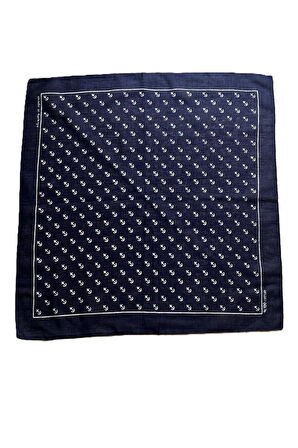 100% Pamuklu Çapa Desenli Bandana Kare Pamuklu Kumaş