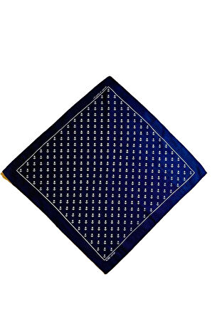 100% Pamuklu Çapa Desenli Bandana Kare Pamuklu Kumaş