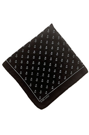 100% Pamuklu Çapa Desenli Bandana Kare Pamuklu Kumaş